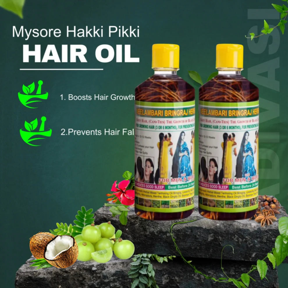 ADIVASI HAKKI PIKKI HERBAL HAIR OIL