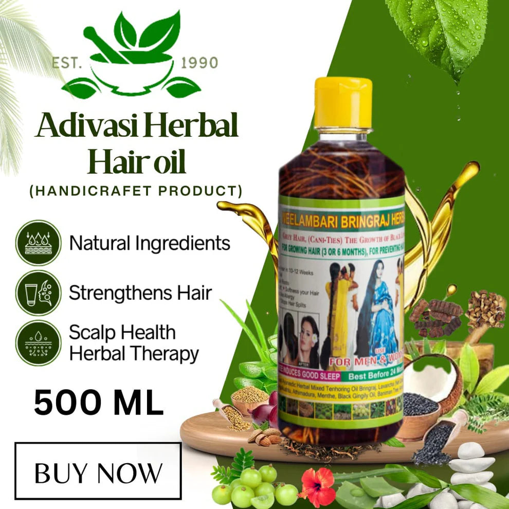 ADIVASI HAKKI PIKKI HERBAL HAIR OIL