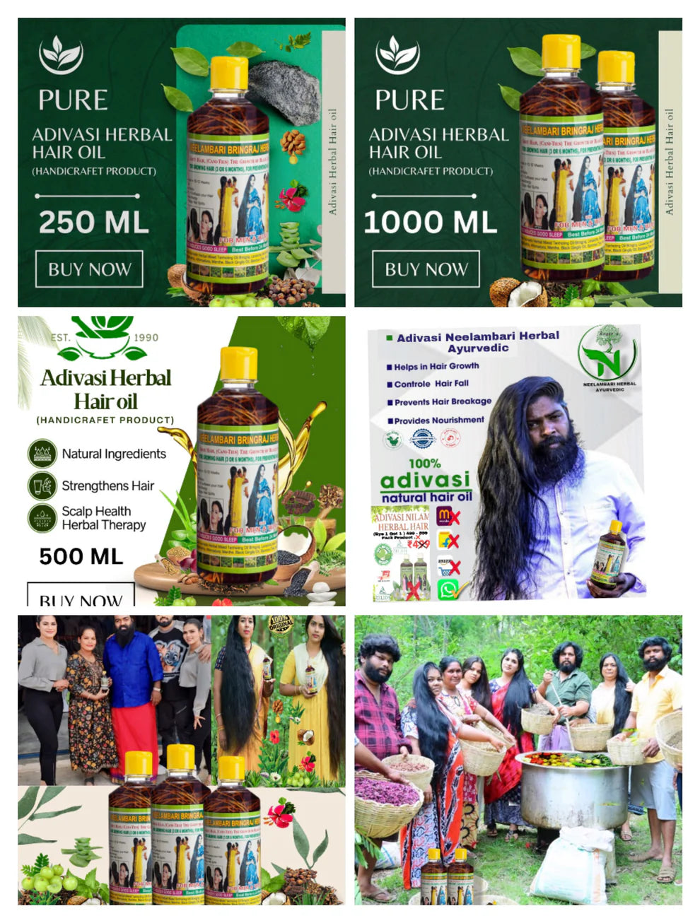 ADIVASI HAKKI PIKKI HERBAL HAIR OIL