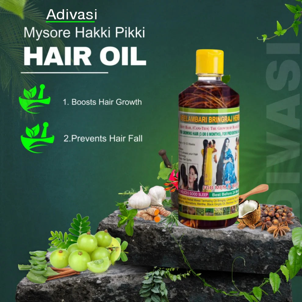 ADIVASI HAKKI PIKKI HERBAL HAIR OIL