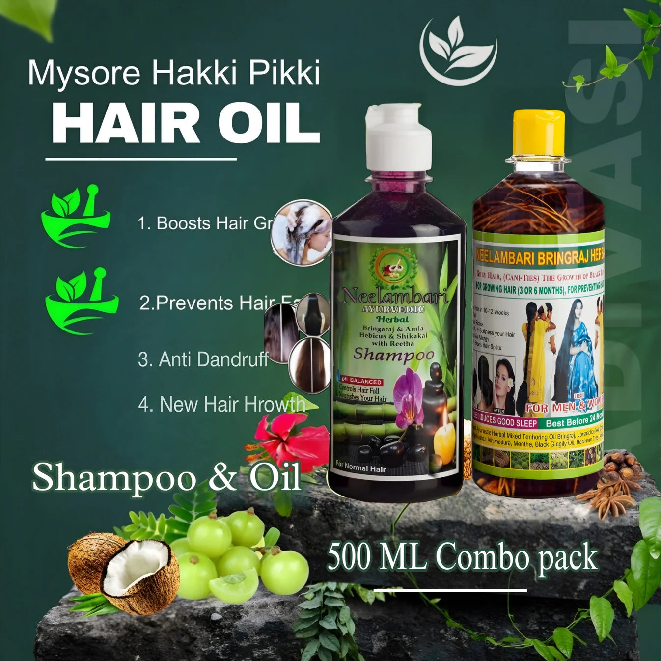 ADIVASI HAKKI PIKKI HERBAL HAIR OIL